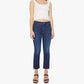 Mother - High-waisted Crop Fray Jeans