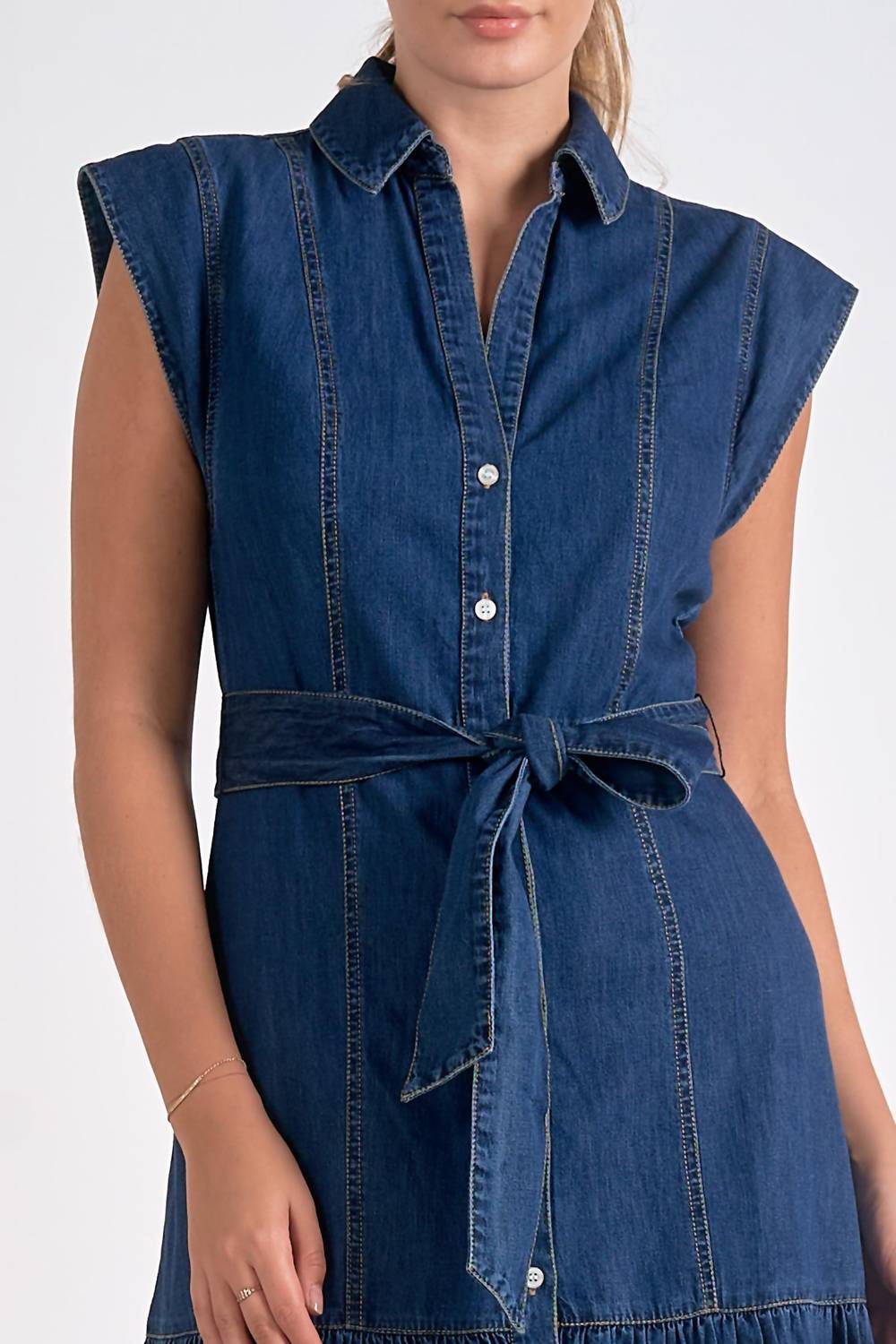 Elan - Josepine Demin Midi Dress