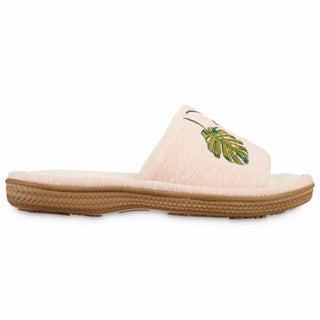 Isotoner - Women's Microterry Staycation Slide With Enhanced Heel Cushion