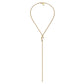 Eklexic - Women's Dainty Script Love Lariat Necklace