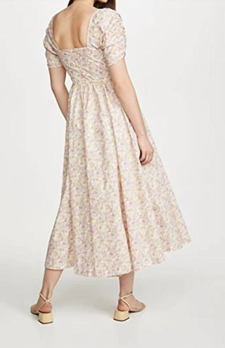 Free People - She’s A Dream Floral Powder Combo Midi Dress