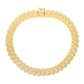 14k Yellow Gold 7 1/2 inch Laurel Leaf Bracelet with Diamond (7.40 mm)