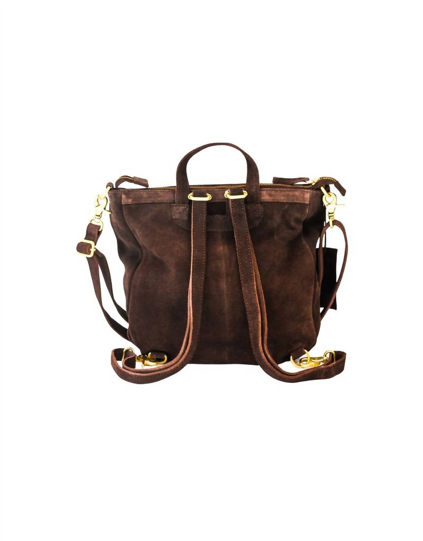 Kjc - Asher Convertible Suede Backpack Tote Bag