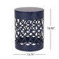 Outdoor Metal Large End Table, Modern Design