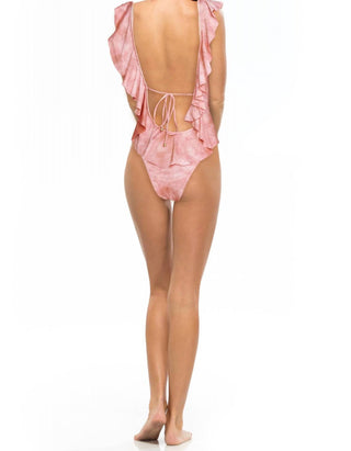 Blue Life - Flutter Deep V-neck One Piece