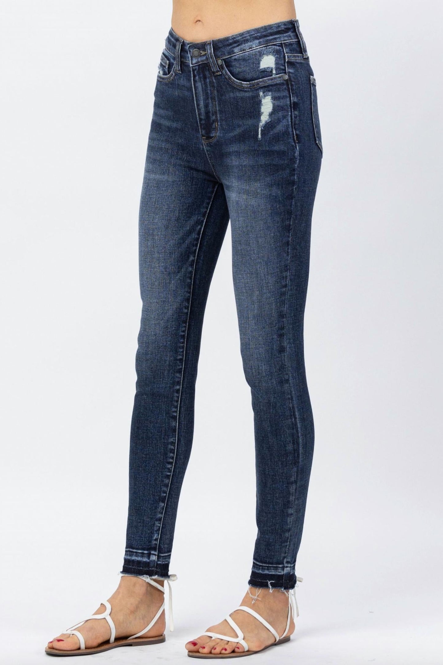 Judy Blue - Release Hem Tummy Control Skinny Jeans