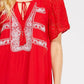 Entro - Lace & Embroidered Mini Dress