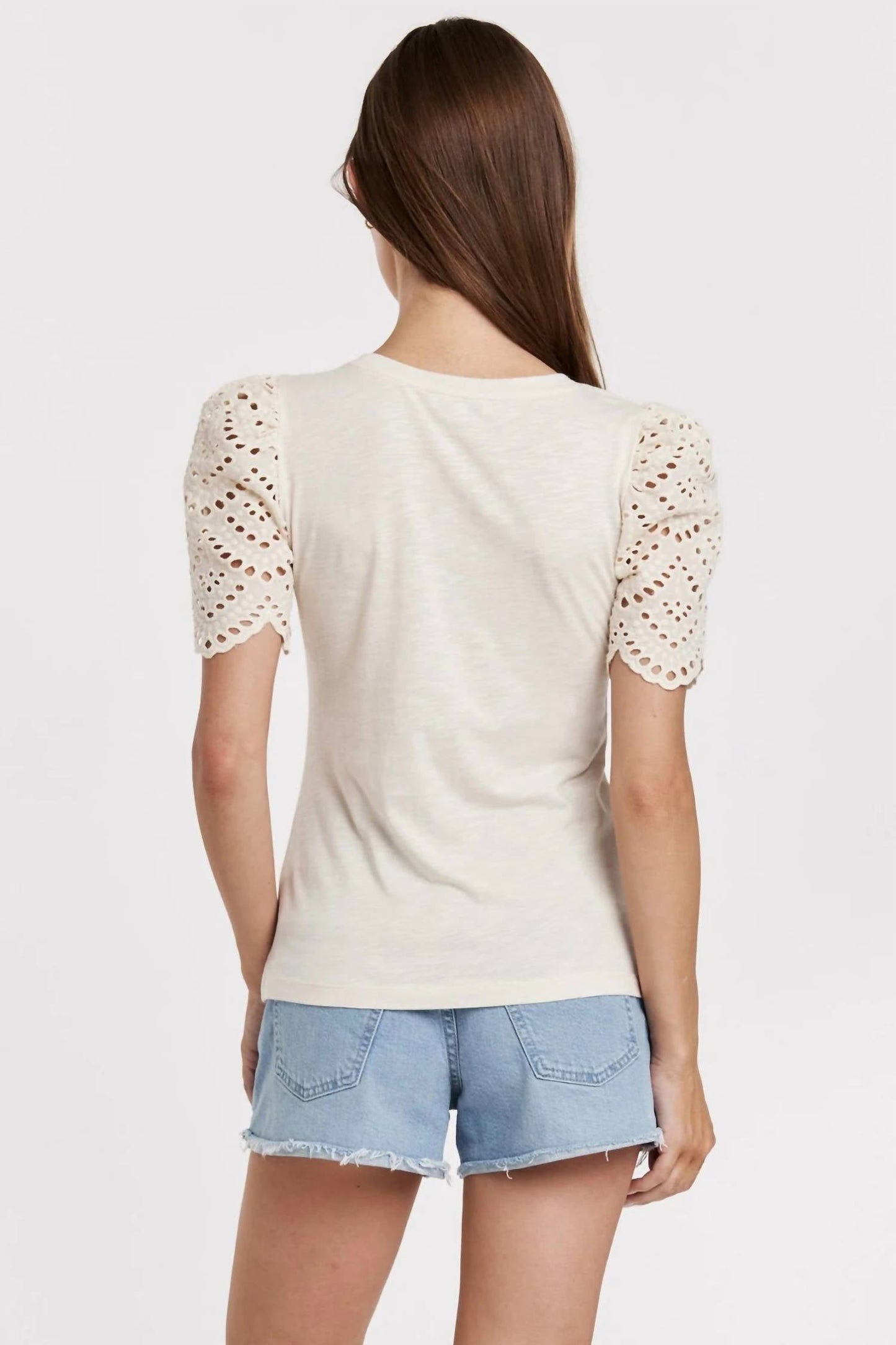 Another Love - Shea Contrast Eyelet Top