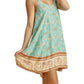 Umgee - Floral Spaghetti Strap Flowy Dress
