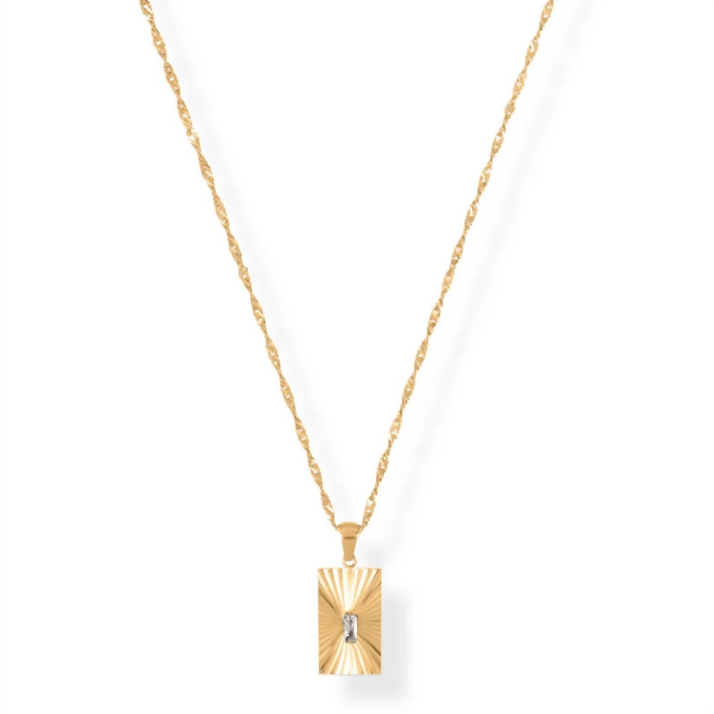 Ellie Vail - Women's Fatima Sunburst Tag Necklace