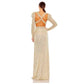 Mac Duggal - Metallic Puff Sleeve Fronttwist Cut-out Gown