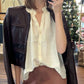 Alix Of Bohemia - Winnie Alabaster Silk Shirt