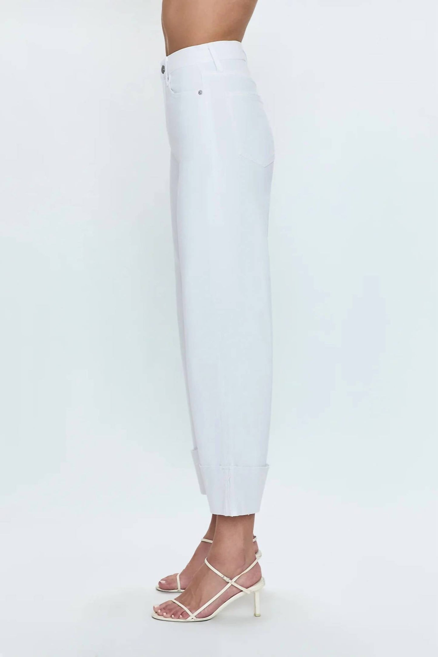 Pistola - Lana Crop With Cuff High Rise Ultra Wide Leg Jean