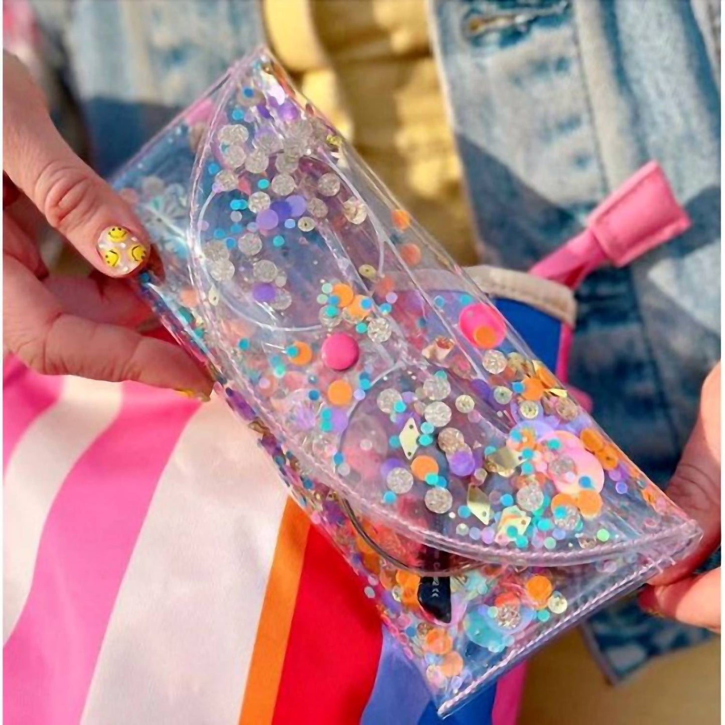 Packed Party - Women's Confetti-filled Sunglass Case