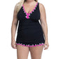 Profile By Gottex - Ruffled V-neck Swimdress - Plus
