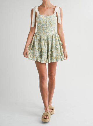 Mable - Little Bit Of Sunshine Floral Mini Dress