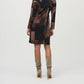 Joseph Ribkoff - Abstract Print Dolman Sleeve Shift Dress