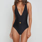 L'Agence - Lisa Plunge One-piece Swimsuit