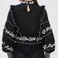Farm Rio - Embroidered Long Sleeve Blouse