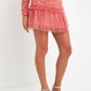 Endless Rose - Shirred Floral Mesh Skirt