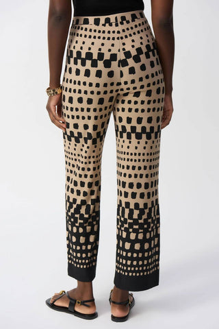 Joseph Ribkoff - Geometric Pull On Wide Leg Pants