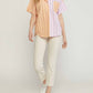 Entro - Striped Color Block Top