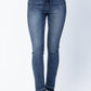 Judy Blue - Hi Waist Fray Slit Straight Leg Jeans