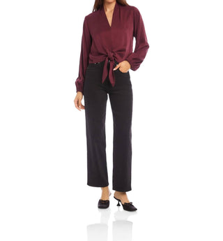 Fifteen Twenty - Women's Scarlet Tie Front Top