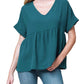 Entro - Textured Babydoll Top