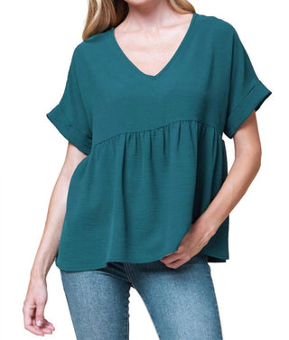 Entro - Textured Babydoll Top