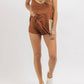 Bucketlist - Hot Shot Solid Mini Skort Dress
