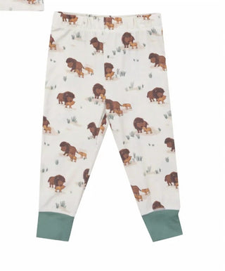 Angel Dear - Kid's Bison Families Loungewear Set