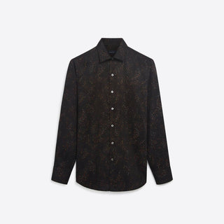 Bugatchi Uomo - Men's Paisley Speckled Print Cotton Shirt