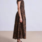 Apiece Apart - Lace Floral Chocolate Britt Off-shoulder Maxi