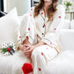 Bella Sleep + Spa - Women's Hearts Full Length Pajama Set