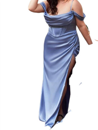 Ladivine - Satin Off The Shoulder Bridesmaids And Prom Dress