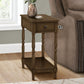 Accent End Table with 2 Tiers and Storage Drawer