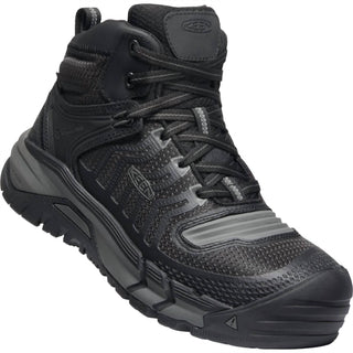Keen - Men's Kansas City Mid Lace-Up Waterproof Work Boots - Carbon Fiber Toe