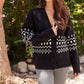 Karen Kane - Jacquard Sweater Cardigan