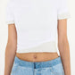 Christopher Esber - Sheer Overlay Loophole Ribbed Baby Tee