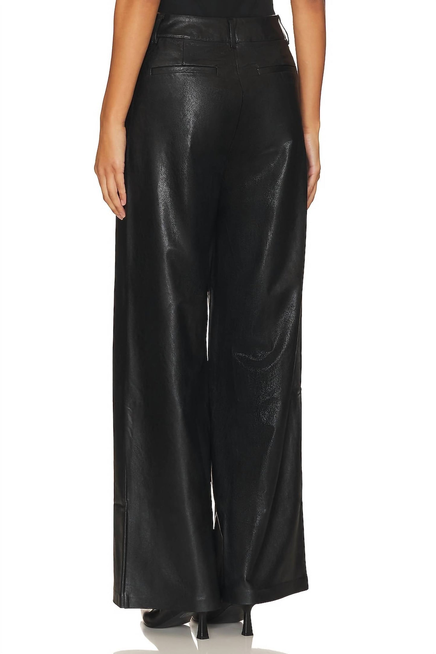 Commando - FAUX LEATHER WIDE LEG TROUSER