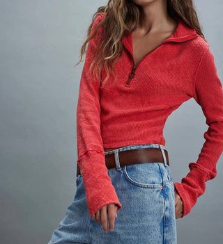 Free People - We The Free Midnight Half Zip Top