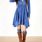 Tough Luv - Long Sleeve Grecian Goddess Pocket Dress