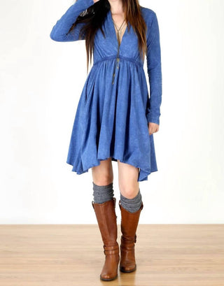 Tough Luv - Long Sleeve Grecian Goddess Pocket Dress