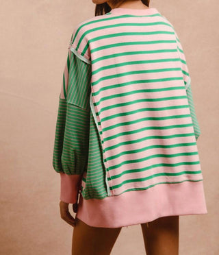 Bibi - Varsity Stripe Mix and Match Top