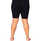 On The Plus Side - Plus Size Solid Cotton Bike Shorts