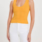 Goldie Tees - Variegated Rib Crop Tank Top
