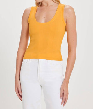 Goldie Tees - Variegated Rib Crop Tank Top