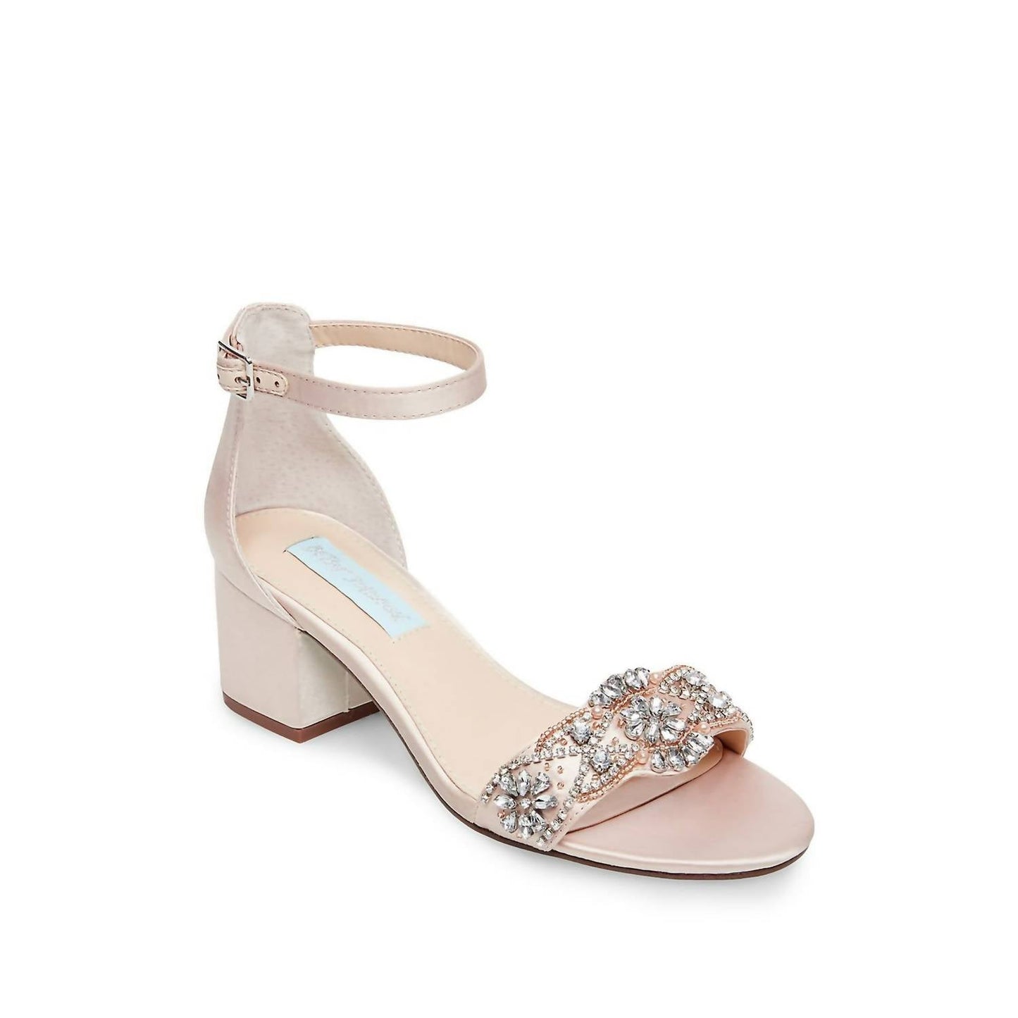 Betsey Johnson - Women's Mel Block Heel Crystal Dress Sandal
