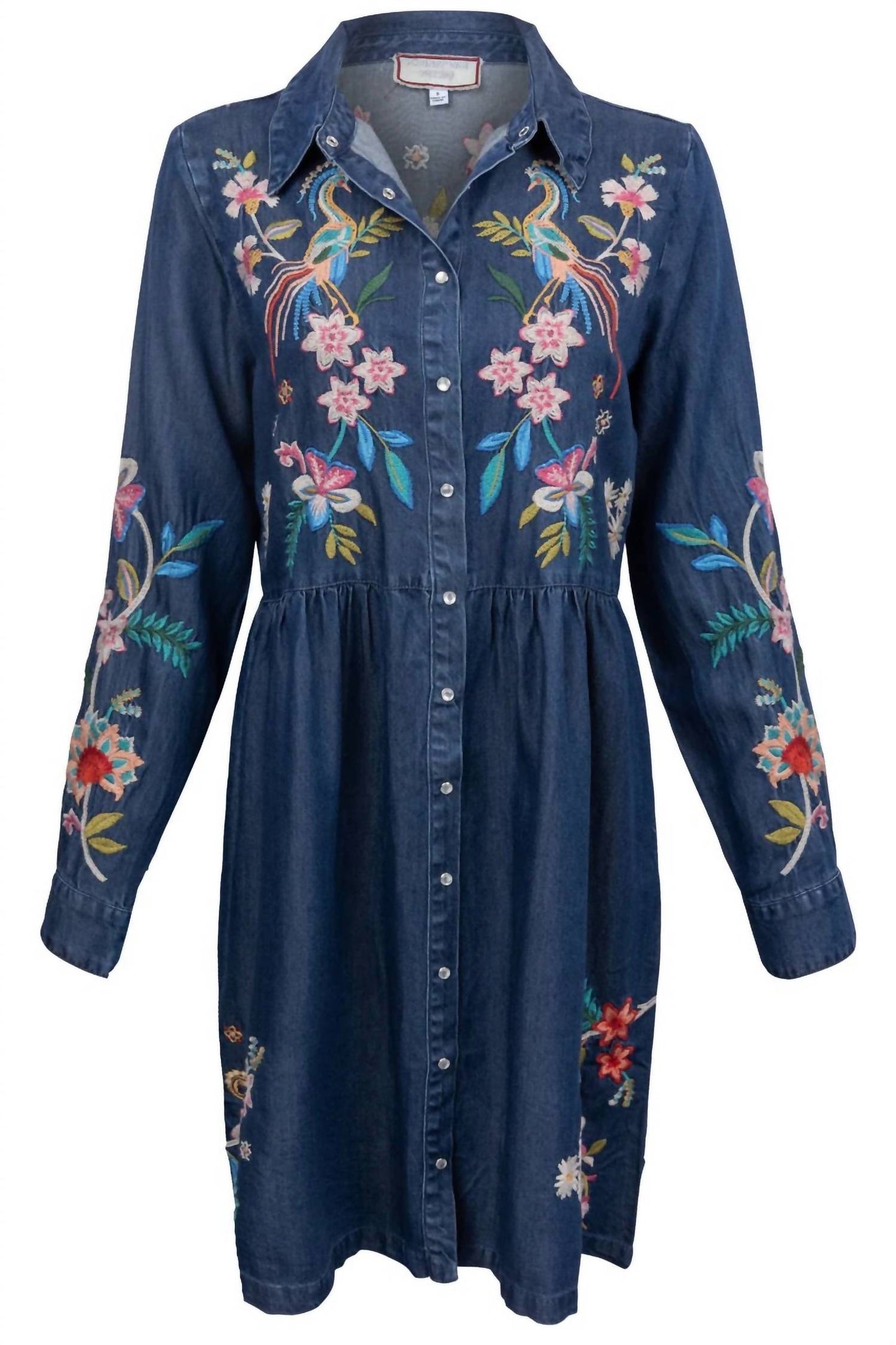 Johnny Was - Women's Malaya Embroidered Denim Dress